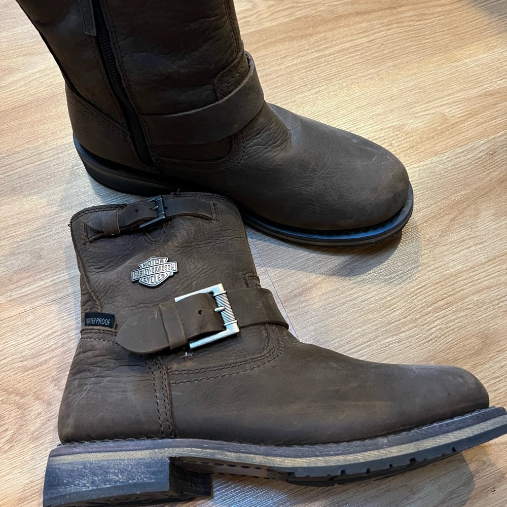 Harley-Davidson Brown Ankle Boots